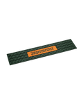 Green Jägermeister bar mat with orange branding
