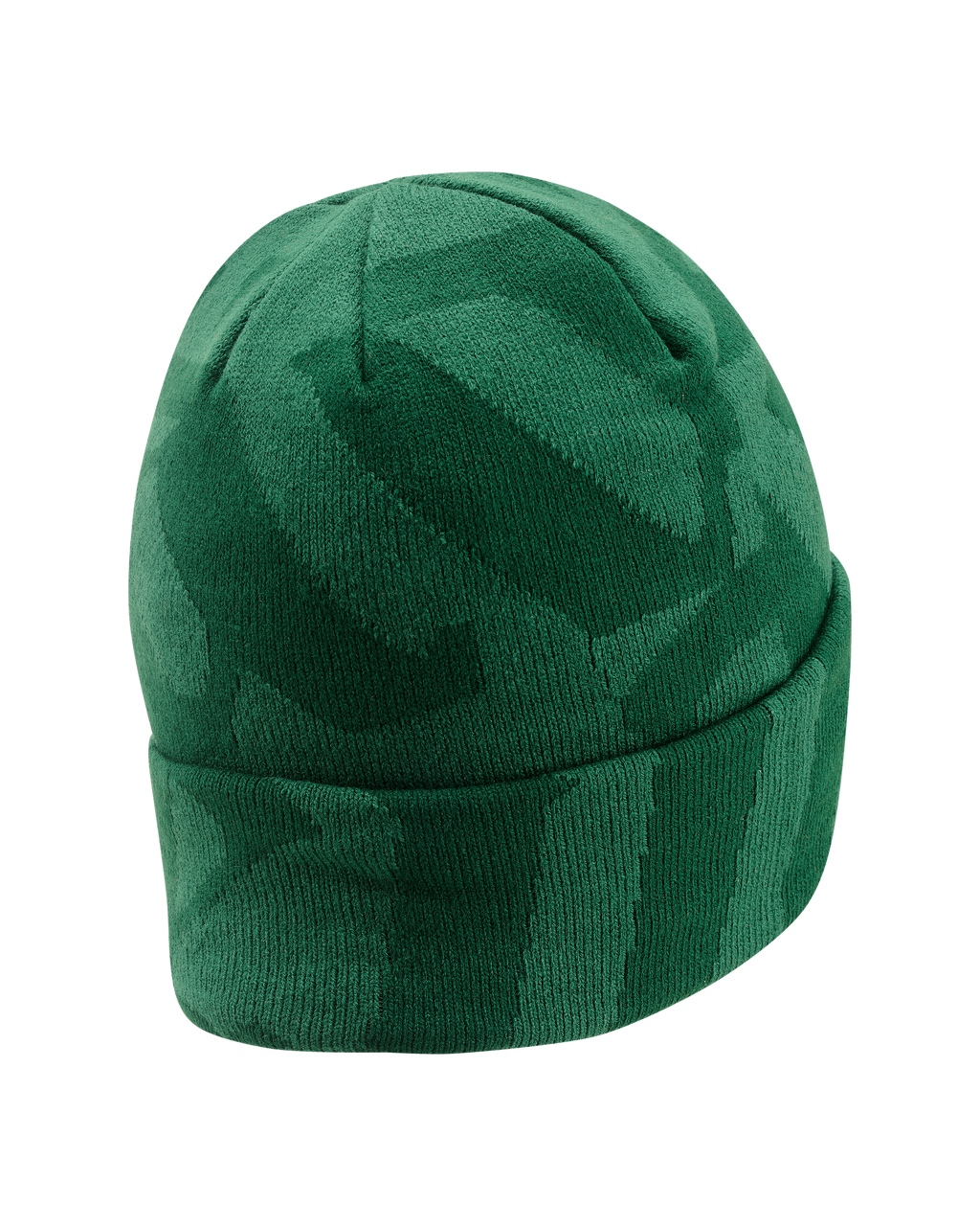 Groene beanie met Jägermeister-patroon