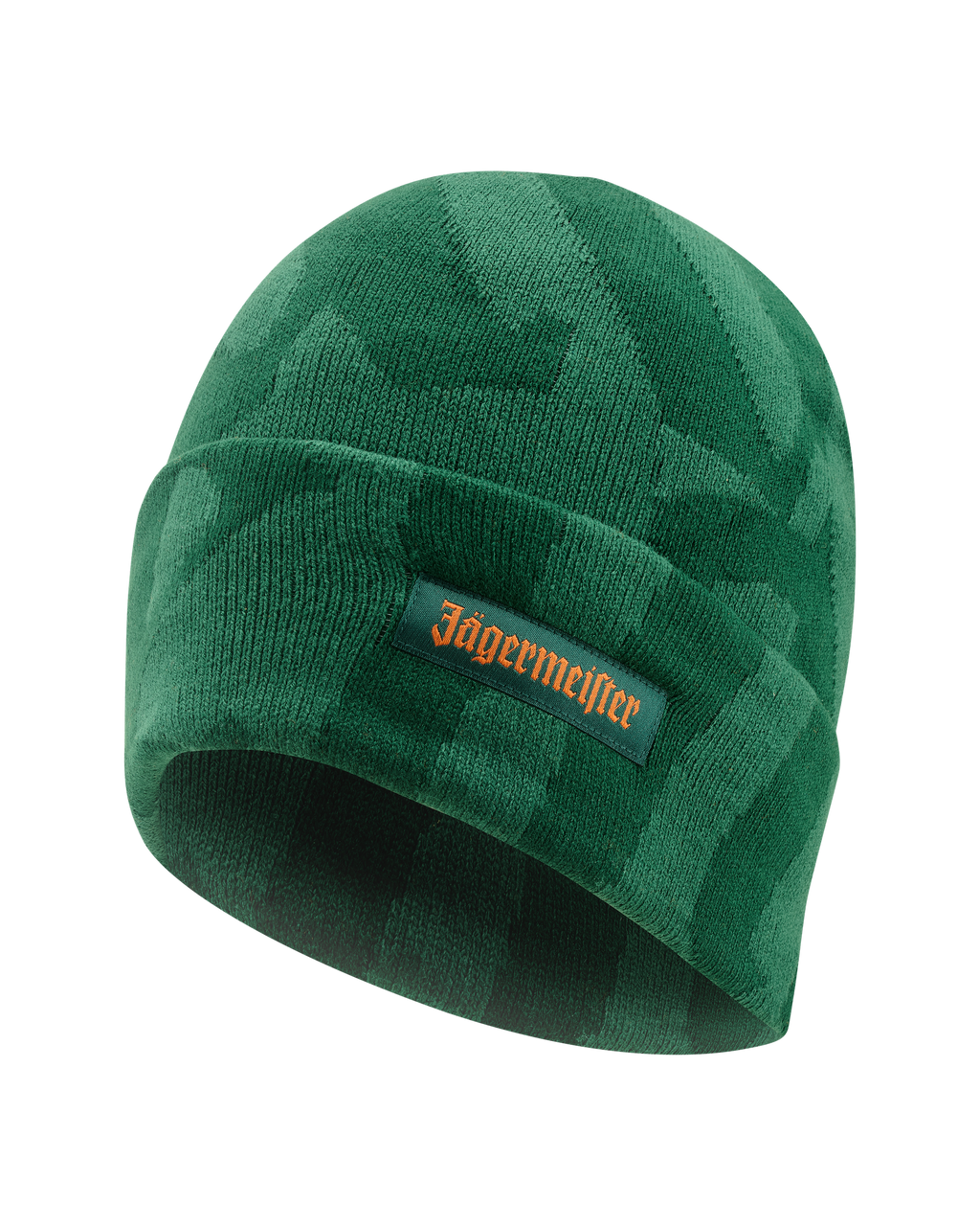 Groene beanie met Jägermeifter-logo 