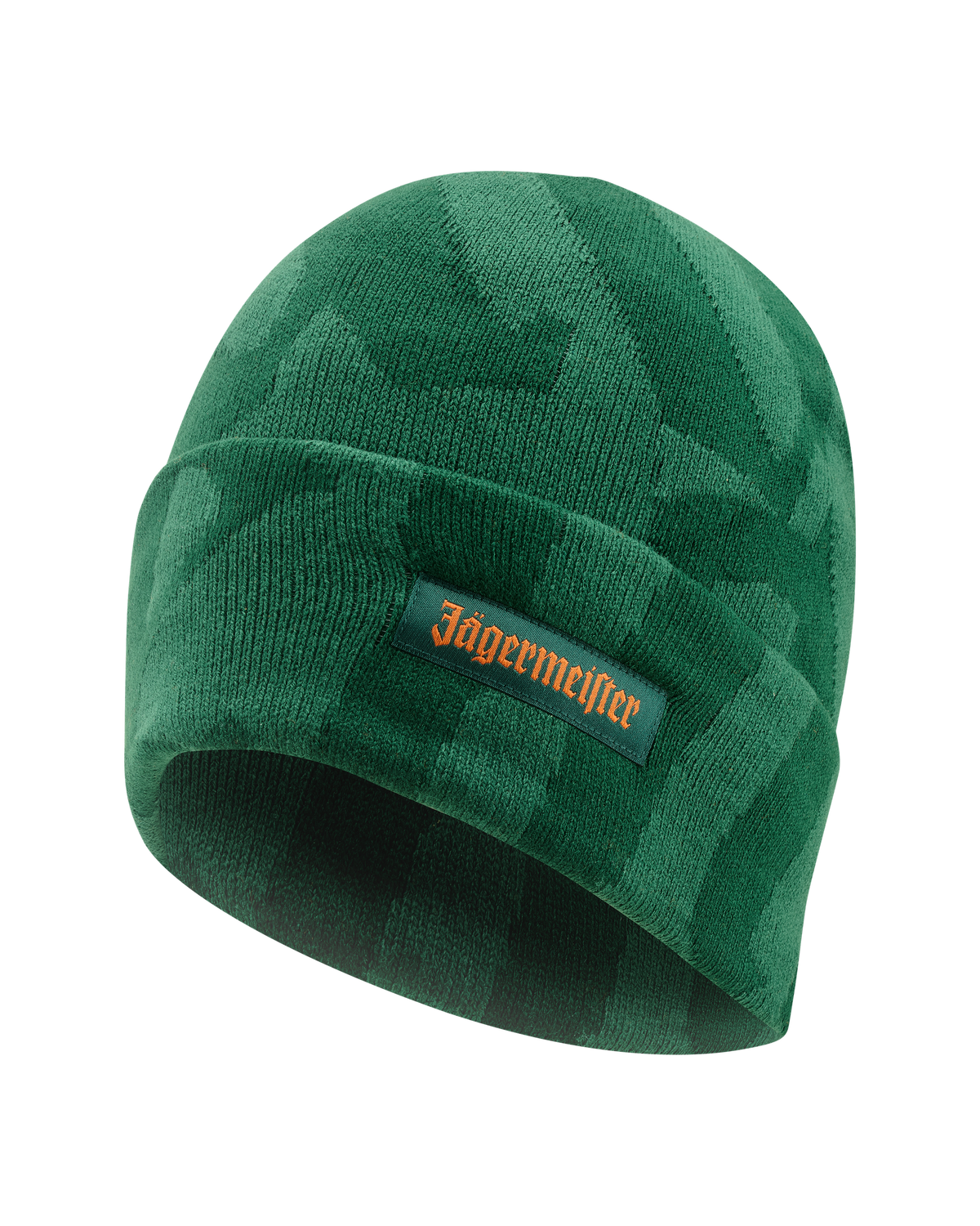 Groene beanie met Jägermeifter-logo 