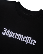 Zwart shirt met witte Jägermeister-wordmark