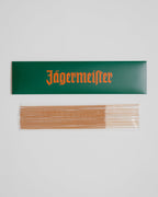 Jägermeister-verpakking met wierookstokjes 