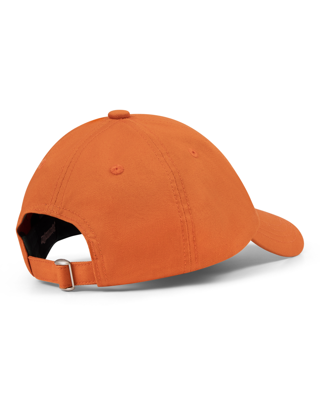 Orange Jägermeister Racing cap from the side.