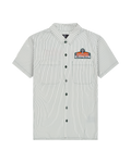 Short-sleeve button-up shirt with the Jägermeister Racing logo on the chest