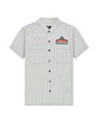 Short-sleeve button-up shirt with the Jägermeister Racing logo on the chest