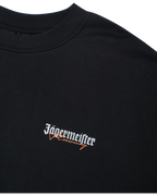 Zwart T-shirt met Jägermeister Racing-logo.