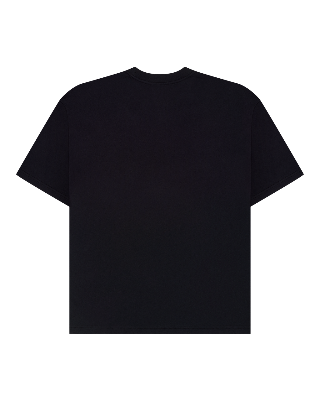Black plain Jägermeister racing t-shirt from the back.