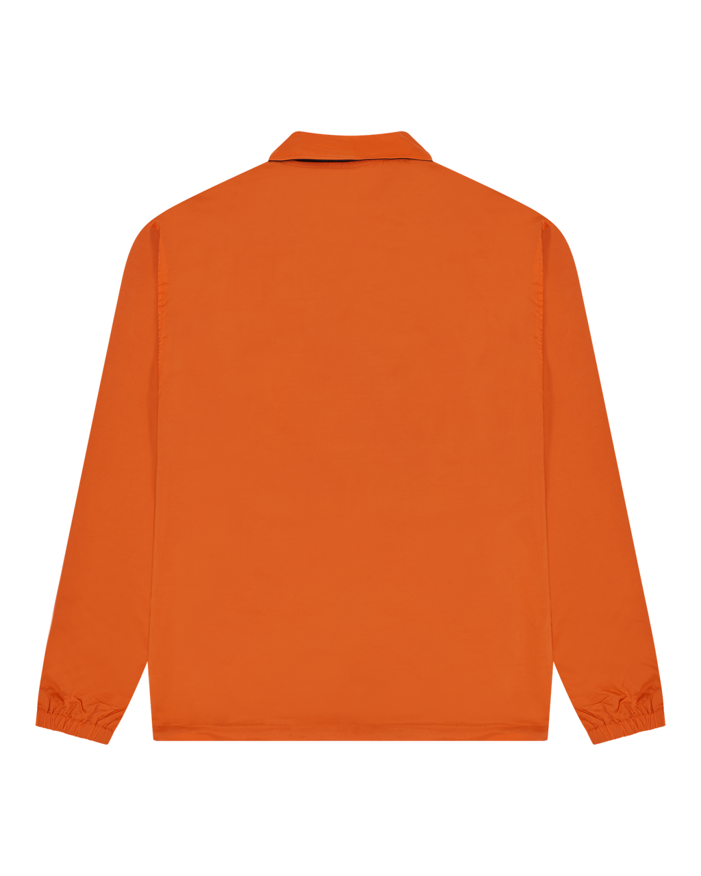 Jägermeister reversible jacket from the back. The orange side is visible.