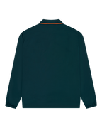 Jägermeister reversible jacket from the back. The green side is visible.