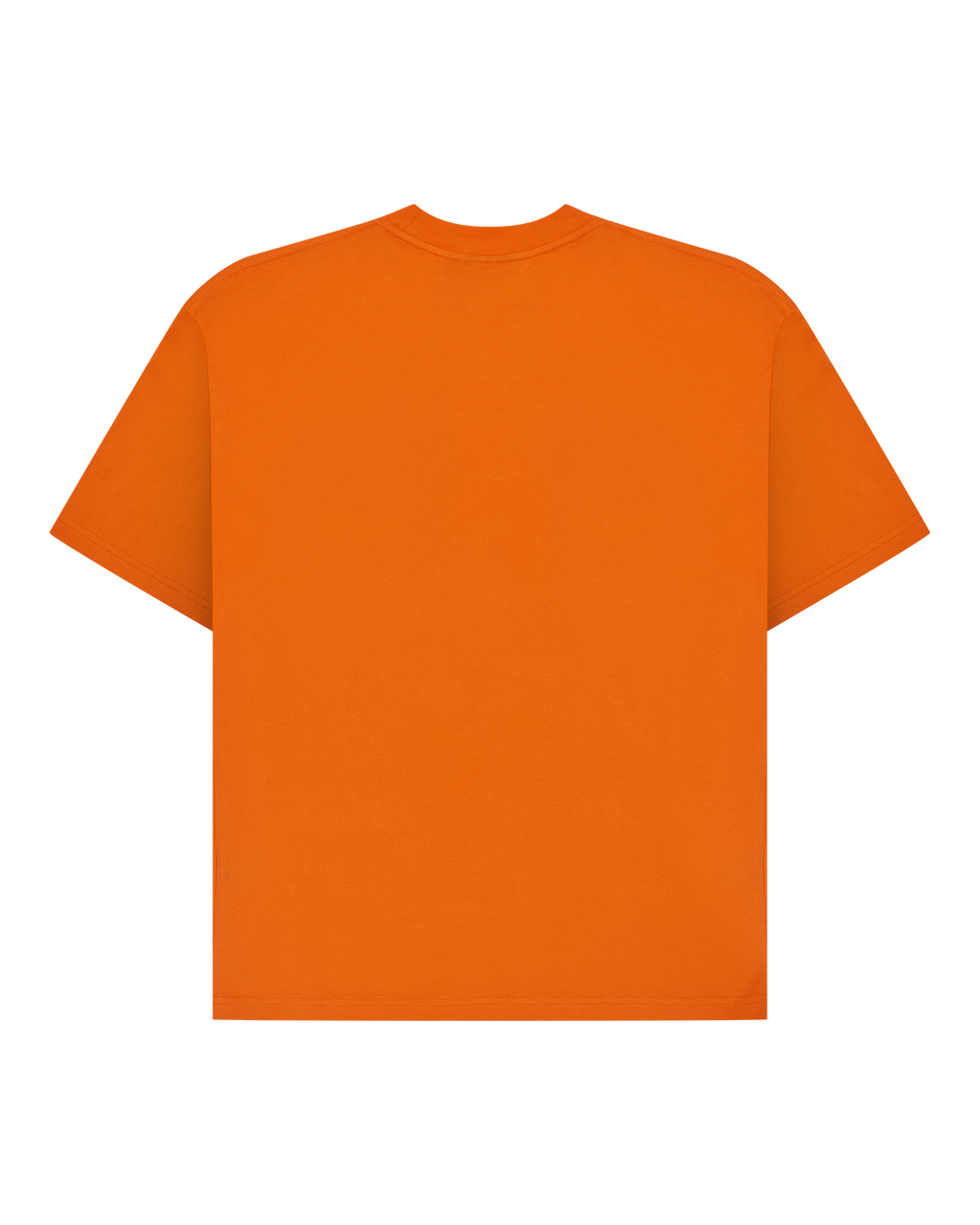 Orange Jägermeister t-shirt from the back.