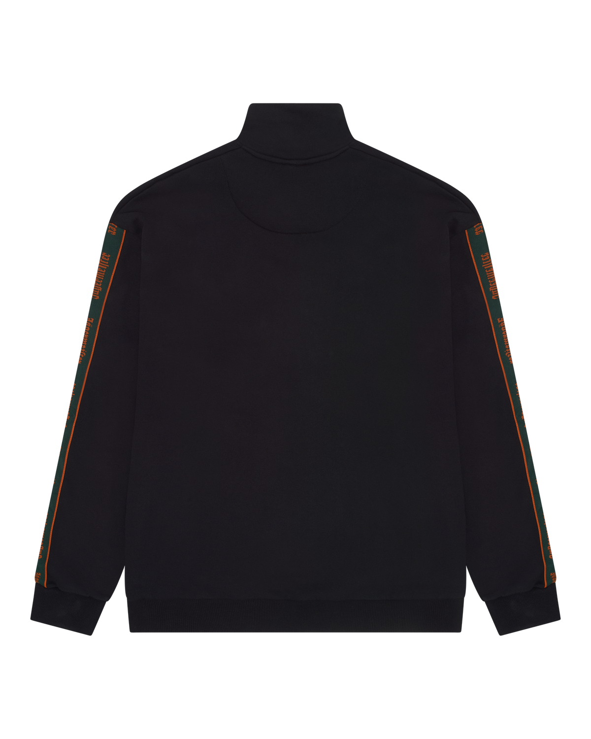 Black track jacket with branded Jägermeister sleeves.