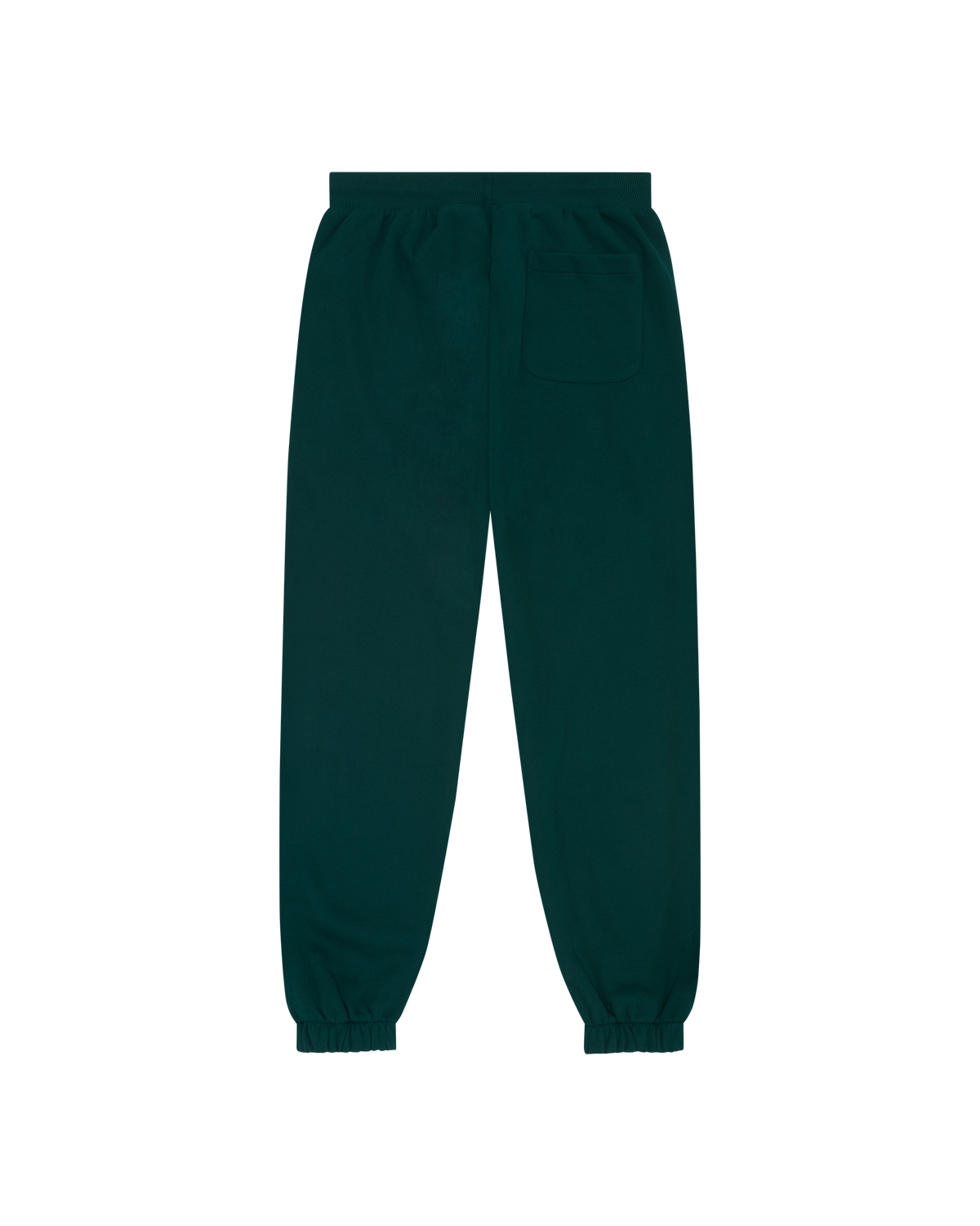 Dark green Jägermeister sweatpants from the back.