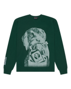 Groene Jägermeister Waldi-knit van voren